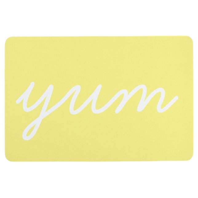 Tapis De Sol Yum dire drôle d'appetit de fève de chef de (Devant)