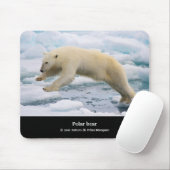 TAPIS DE SOURIS ホッキョクグマ (Avec souris)