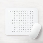 Tapis De Souris 五 音 十 (カ タ ナ  de カ) (Avec souris)