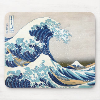 Tapis De Souris 北 斎 grande vague au large de Kanagawa Hokusai