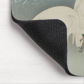 Tapis De Souris 月 と 白 鷺, 古 Egrets & Moon, Koson, Ukiyo-e (Coin)