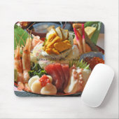 TAPIS DE SOURIS 道の駅くじ　名物　海女丼のマウスパッド (Avec souris)