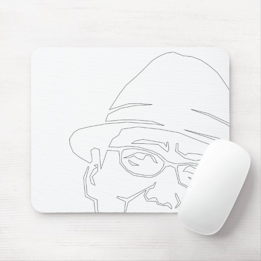 Tapis De Souris 顔 黒 parc (Avec souris)