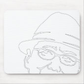 Tapis De Souris 顔 黒 parc (Devant)