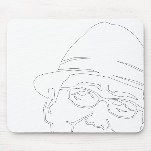 Tapis De Souris 顔 黒 parc (Devant)