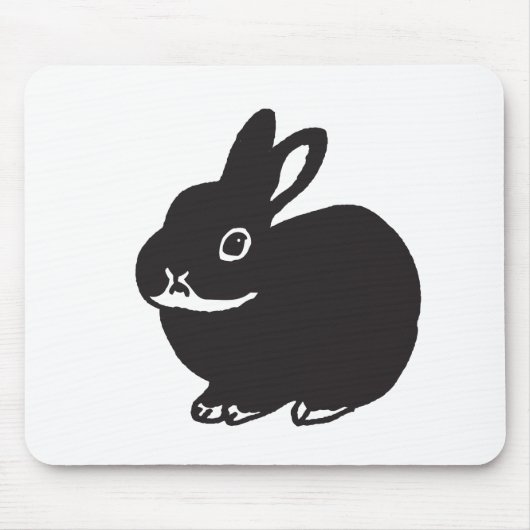 TAPIS DE SOURIS 黒いうさぎ (Devant)