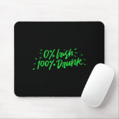 Tapis De Souris 0% Irish 100% Drunk Funny St Patricks Day Gift Sai (Avec souris)