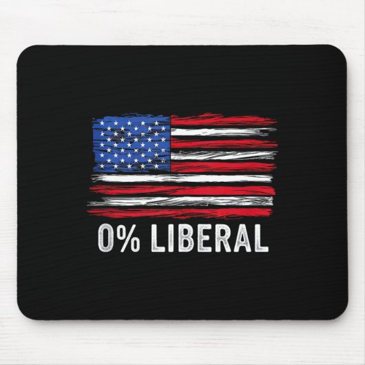Tapis De Souris 0% Liberal Zero Percent Anti Liberal Republican Ta (Devant)