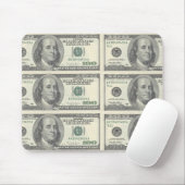 Tapis De Souris $100 Bill Mousepad (Avec souris)