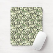 Tapis De Souris 100 $ Bills Argent Mousepad (Avec souris)