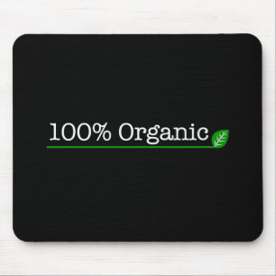Tapis De Souris 100% Bio - texte blanc