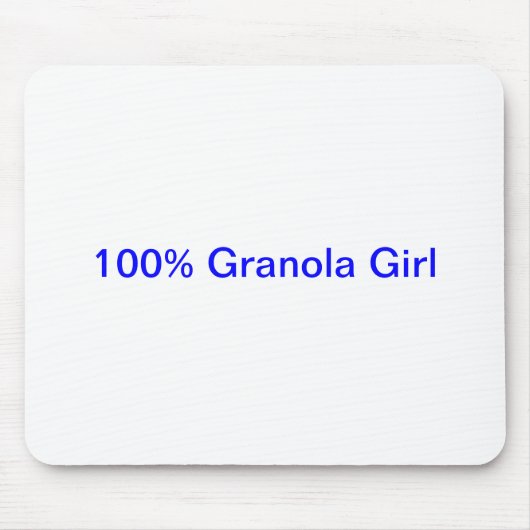 Tapis de souris 100% de fille de granola (Devant)