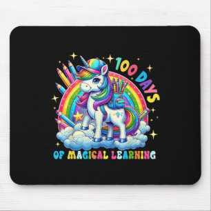 Tapis De Souris 100 Jours D'Apprentissage Magique Unicorn 100e Jou