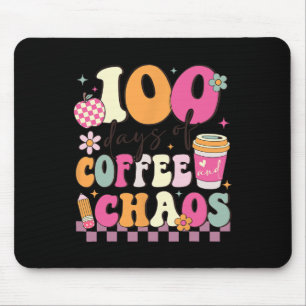 Tapis De Souris 100 Jours De Café Et Chaos 100E Jour De L'École T