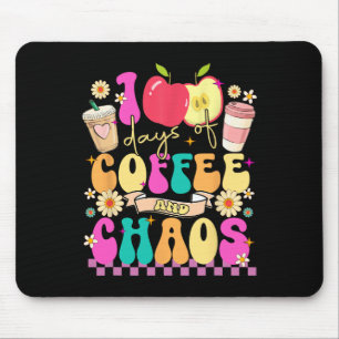 Tapis De Souris 100 Jours De Café Et Chaos Joyeux 100E Jour Schoo