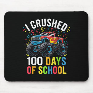 Tapis De Souris 100 Jours De Camion Monster À L'École 100E Jour De
