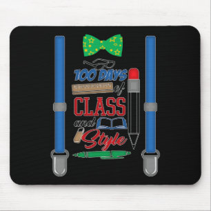 Tapis De Souris 100 jours de classe et de style - garçons 100e jou