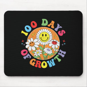 Tapis De Souris 100 Jours De Croissance Enseignant Floral 100 Jour