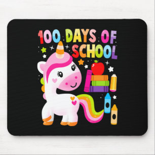Tapis De Souris 100 Jours De L'École Unicorn Toddler Girls 100ème