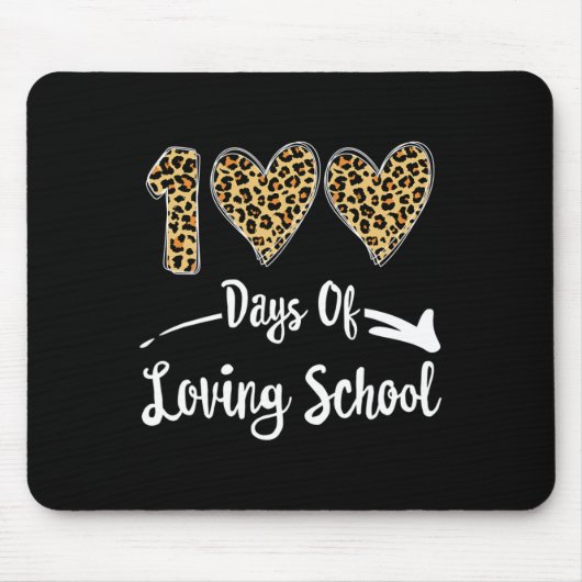 Tapis De Souris 100 Jours D'École D'Amour (Devant)