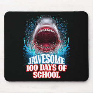 Tapis De Souris 100 Jours D'école Enfants Adultes Grand Requin Bla
