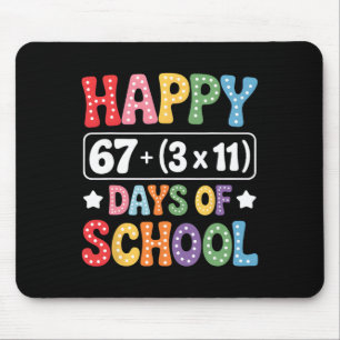 Tapis De Souris 100 Jours D'école Équation Mathématique Groovy 67