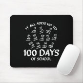 Tapis De Souris 100 Jours D'École Math Addition Cool Enseignant Ét (Avec souris)