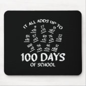 Tapis De Souris 100 Jours D'École Math Addition Cool Enseignant Ét (Devant)