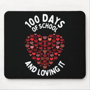 Tapis De Souris 100 Jours D'École Mignonne Coeur Heureux 100E Jour