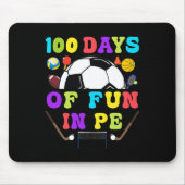 Tapis De Souris 100 Jours D'École PE Enseignant Gym Coach Phys Ed  (Devant)