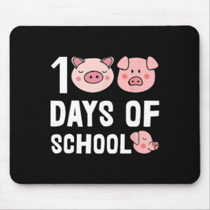 Tapis De Souris 100 Jours D'École Pig Cartoon Enseignant Cute Étud