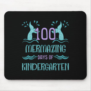 Tapis De Souris 100 jours d'école pour filles Sirène jardin d'enfa