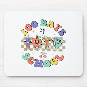 Tapis De Souris 100 Jours D'École Retro Enseignant Super 100e Jour