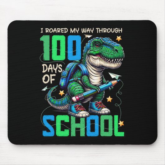 Tapis De Souris 100 Jours D'École Trex 100 Jours Plus Smarter 100E (Devant)