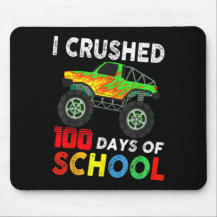Tapis De Souris 100 Jours D'Écoliers Monster Trucks