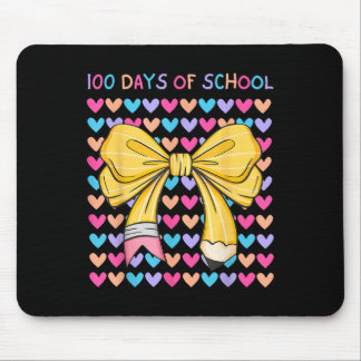 Tapis De Souris 100 Jours D'Enseignant Coquette Bows Crayon