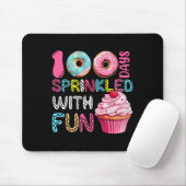 Tapis De Souris 100 jours parsemés de gâteau Fun Cupcake 100e jour (Avec souris)