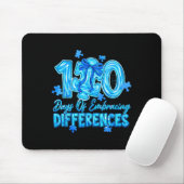 Tapis De Souris 100 jours pour embrasser les différences 100 jours (Avec souris)