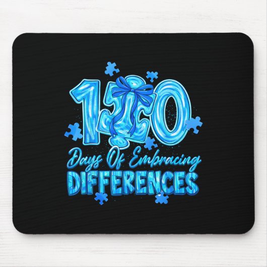 Tapis De Souris 100 jours pour embrasser les différences 100 jours (Devant)