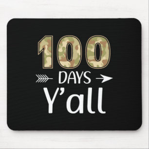 Tapis De Souris 100 Jours Y'all Camo 100ème Jour De L'École Profes