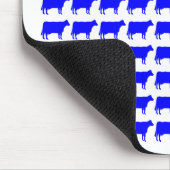 Tapis De Souris 100 vaches - Bleu (Coin)
