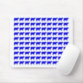 Tapis De Souris 100 vaches - Bleu (Avec souris)