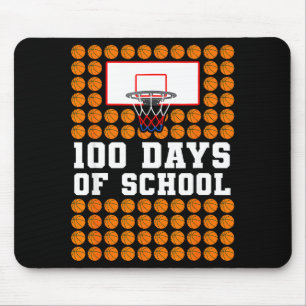 Tapis De Souris 100e jour de basket-ball pour enfants 100 jours d'