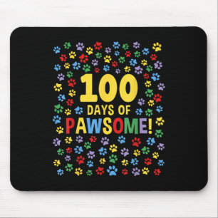 Tapis De Souris 100e Jour De L'École 100 Jours De Chien Pawsome Ch