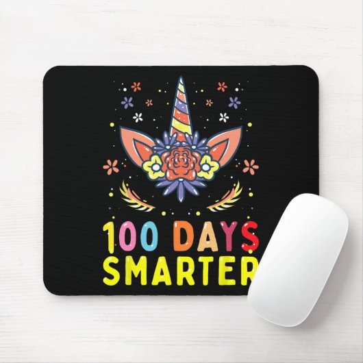 Tapis De Souris 100e Jour de l'école 100 Jours plus intelligent Un (Avec souris)