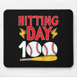 Tapis De Souris 100E Jour De L'École Baseball 100 Jours De L'École