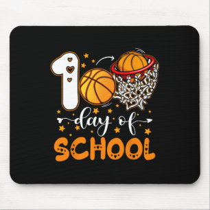 Tapis De Souris 100e Jour de l'école Basketball enfants 100 Jours 