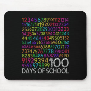 Tapis De Souris 100e Jour De L'École Enseignant Enfants 100 Jours
