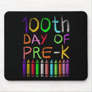 Tapis De Souris 100e Jour De Pré K Cadeau Étudiant Heureux 100 Jou