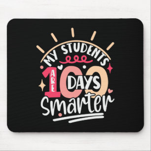Tapis De Souris 100e Jour D'École Mes Élèves Sont Intelligents 100